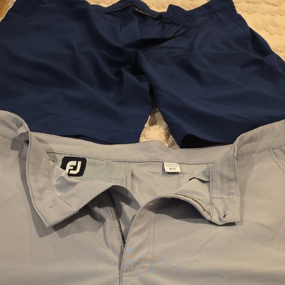 FootJoy Men’s Golf Shorts Bundle Light Gray Navy